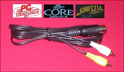 AV Audio Video TV Cable for Japanese NEC PC Engine Core Grafx I & II Shuttle NEW