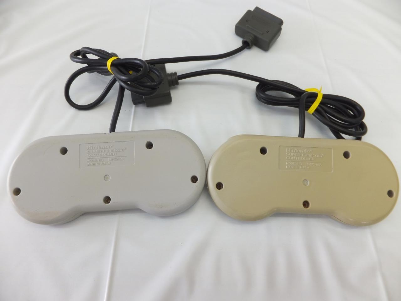 SNES SFC SUPER FAMICOM OFFICIAL CONTROLLER SHVC-005 2set Tested OK -4