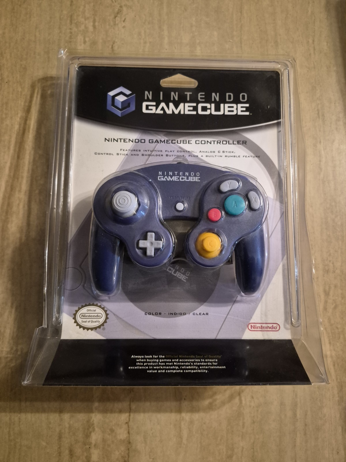 Nintendo GameCube Official OEM Indigo Purple Clear Controller Brand New Sealed