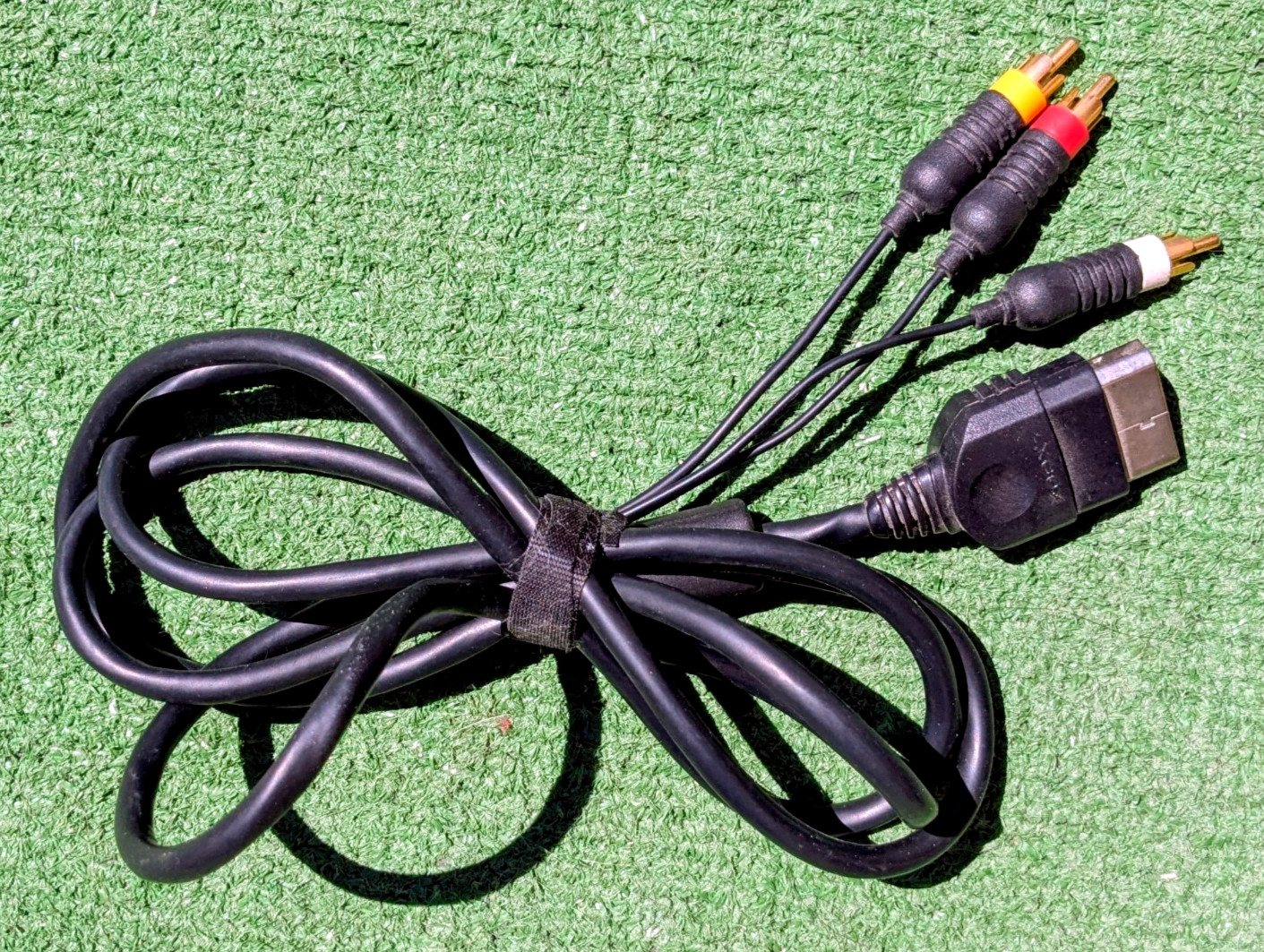Xbox OEM Video Cable AV/RCA 7ft Cord Original Microsoft Authentic Tested EUC