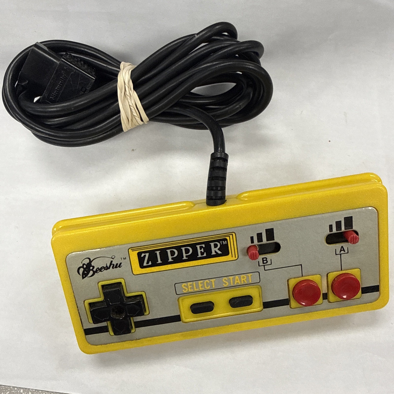 Nintendo NES Zipper Controller Yellow Tested