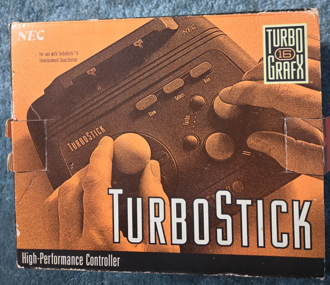TurboGrafx-16 TurboStick NEC HES-STK-01 Controler With Box