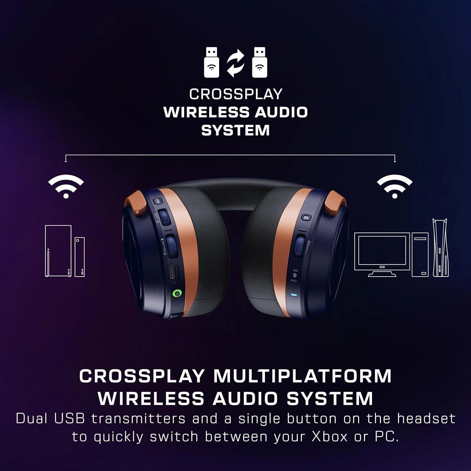 Turtle Beach Stealth 700 Gen 3 Wireless Multiplatform Gaming Headset – Cobalt