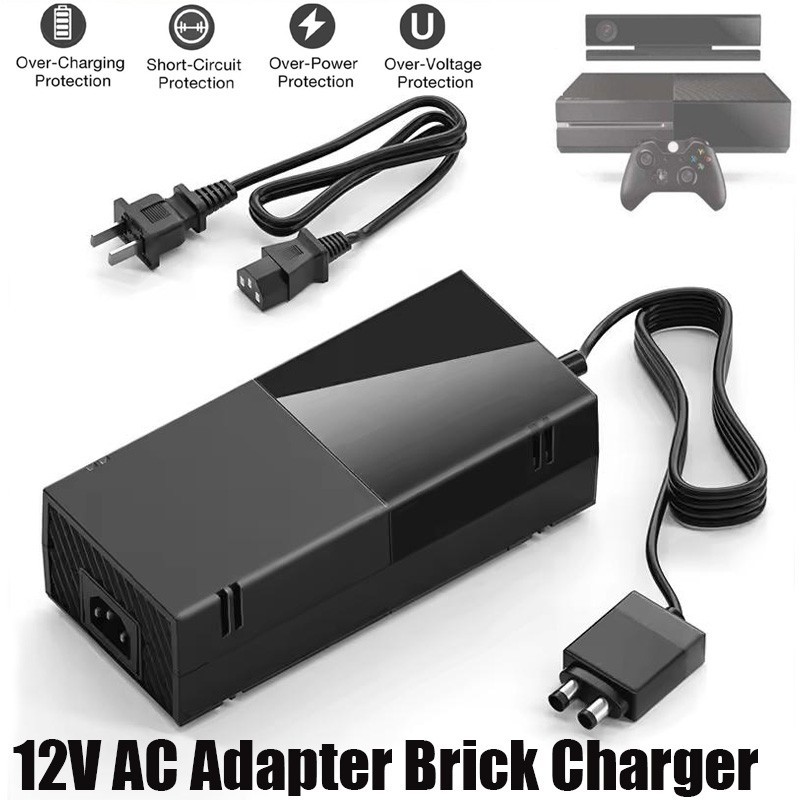 AC Power Adapter Cable Plug with Power Cord for ONE XBOX Gaming Console, New