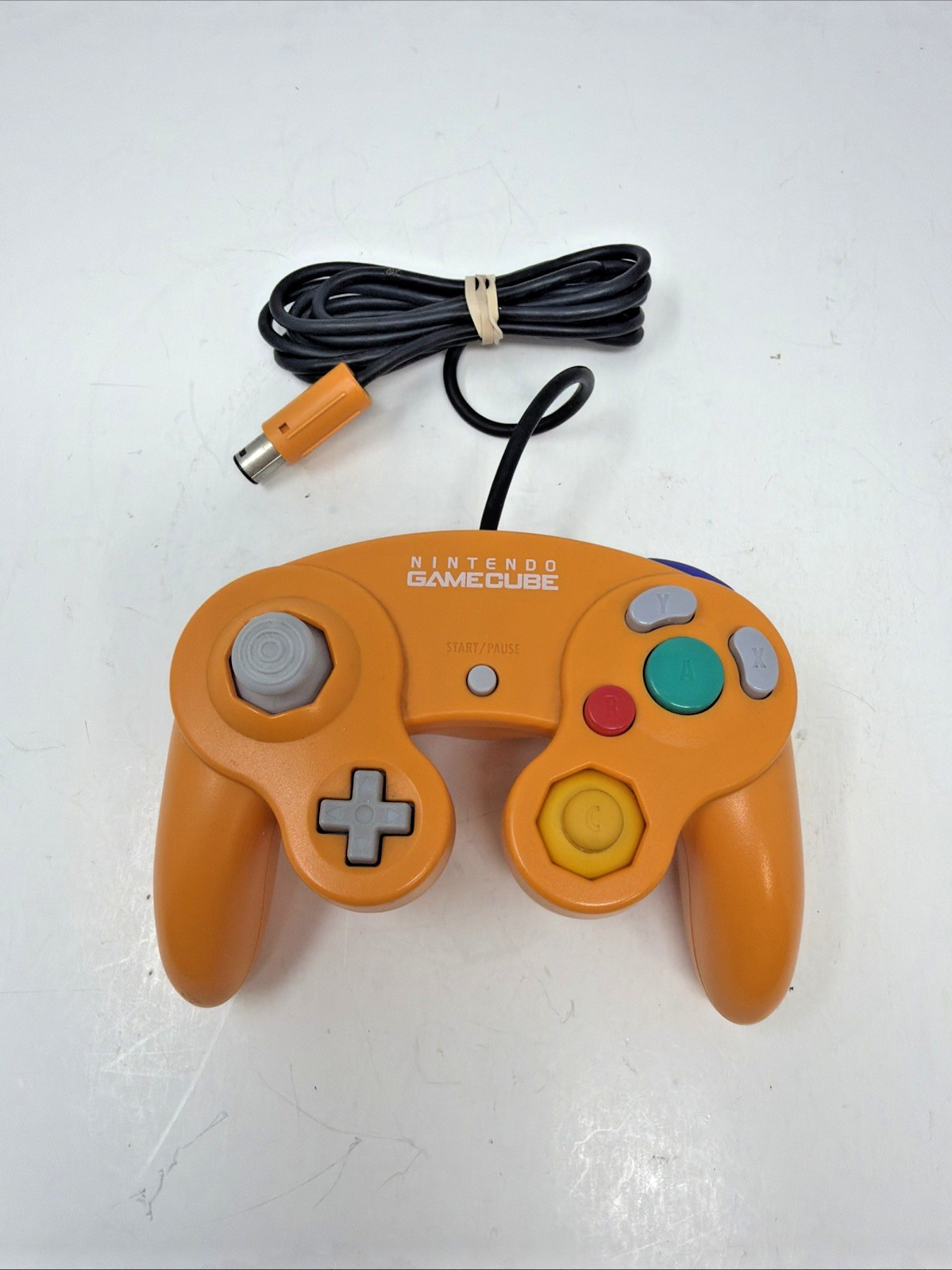 *TIGHT STICKS & VERY CLEAN* Official GameCube Spice Orange T1 Controller*TESTED*