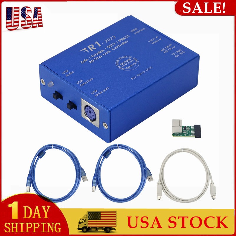 R1 Kit B USB Audio Interface All Star Link Controller Sound Card for Echolink US