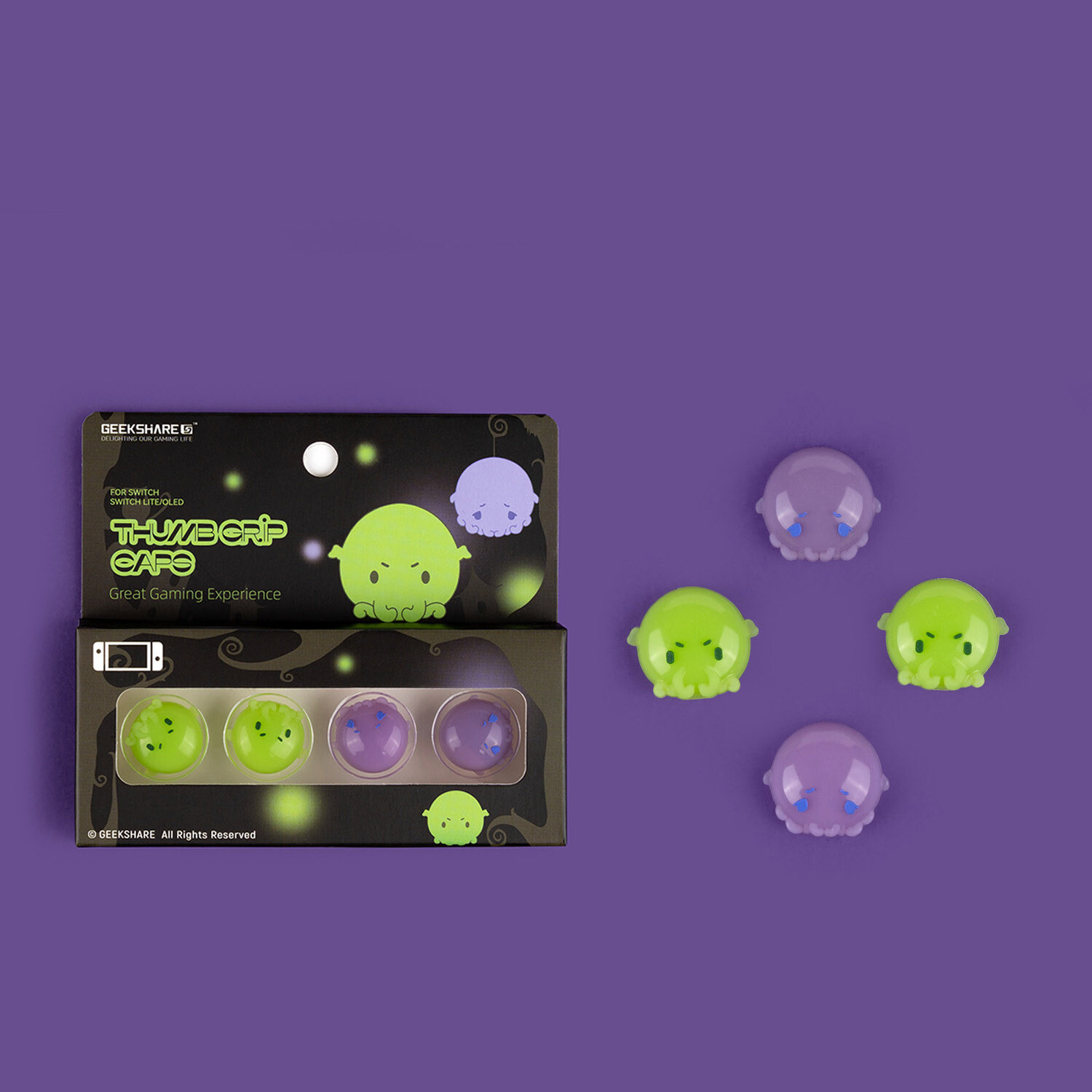 GeekShare Thumb Grips Analog Stick Caps for Nintendo Switch & Switch OLED &Lite