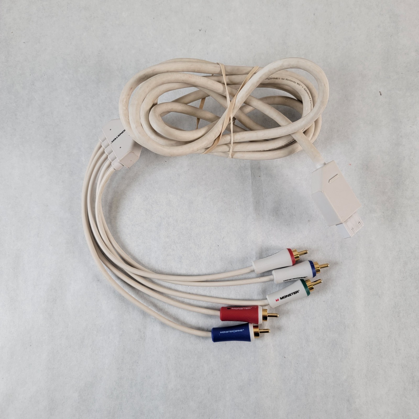 Nintendo Wii U Monster 8′ Cable Game Component Video Stereo Audio 480p Untested