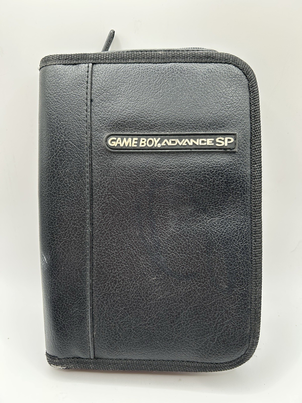 Nintendo Game Boy Advance SP Black Fox Leather Padded Carrying Case Nice