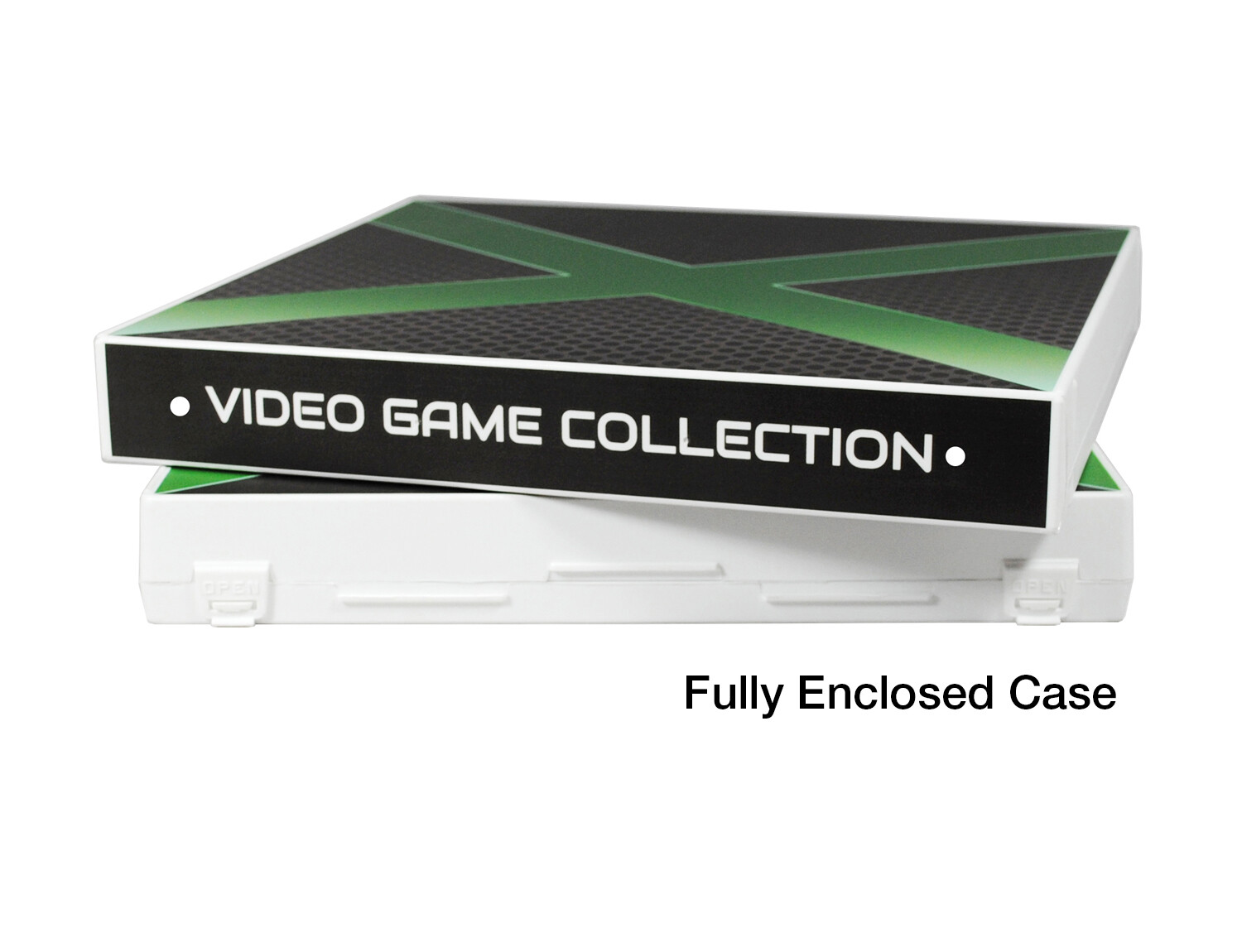 Xbox Themed Video Game Storage Case, High-Capacity Holds 80 Video Game Discs