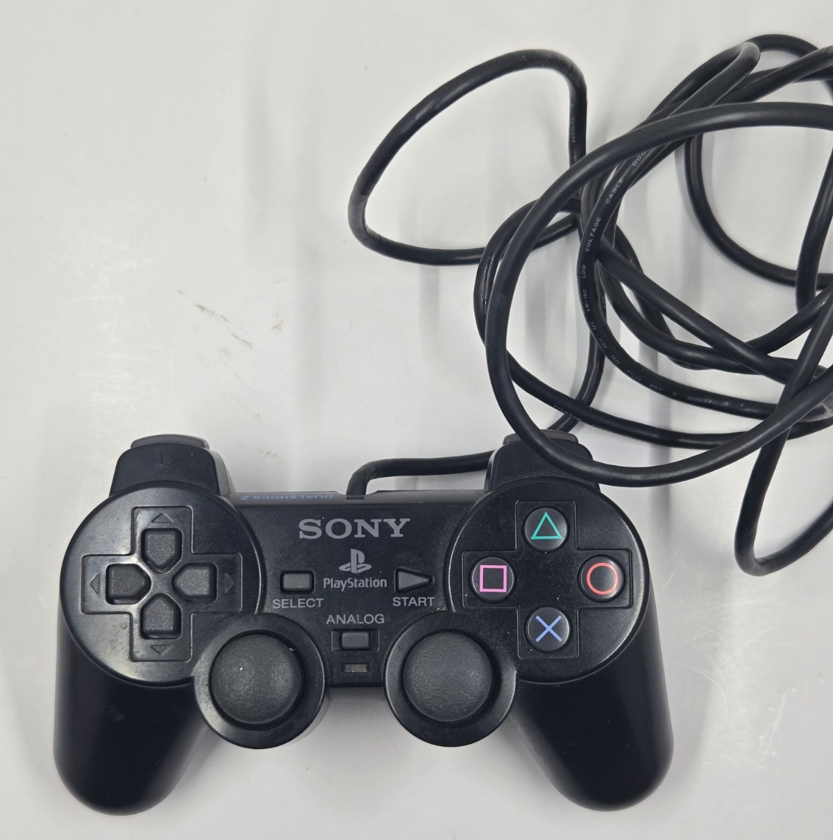 Sony PlayStation 2 Dual Shock Analog Controller – Black TESTED WORKING
