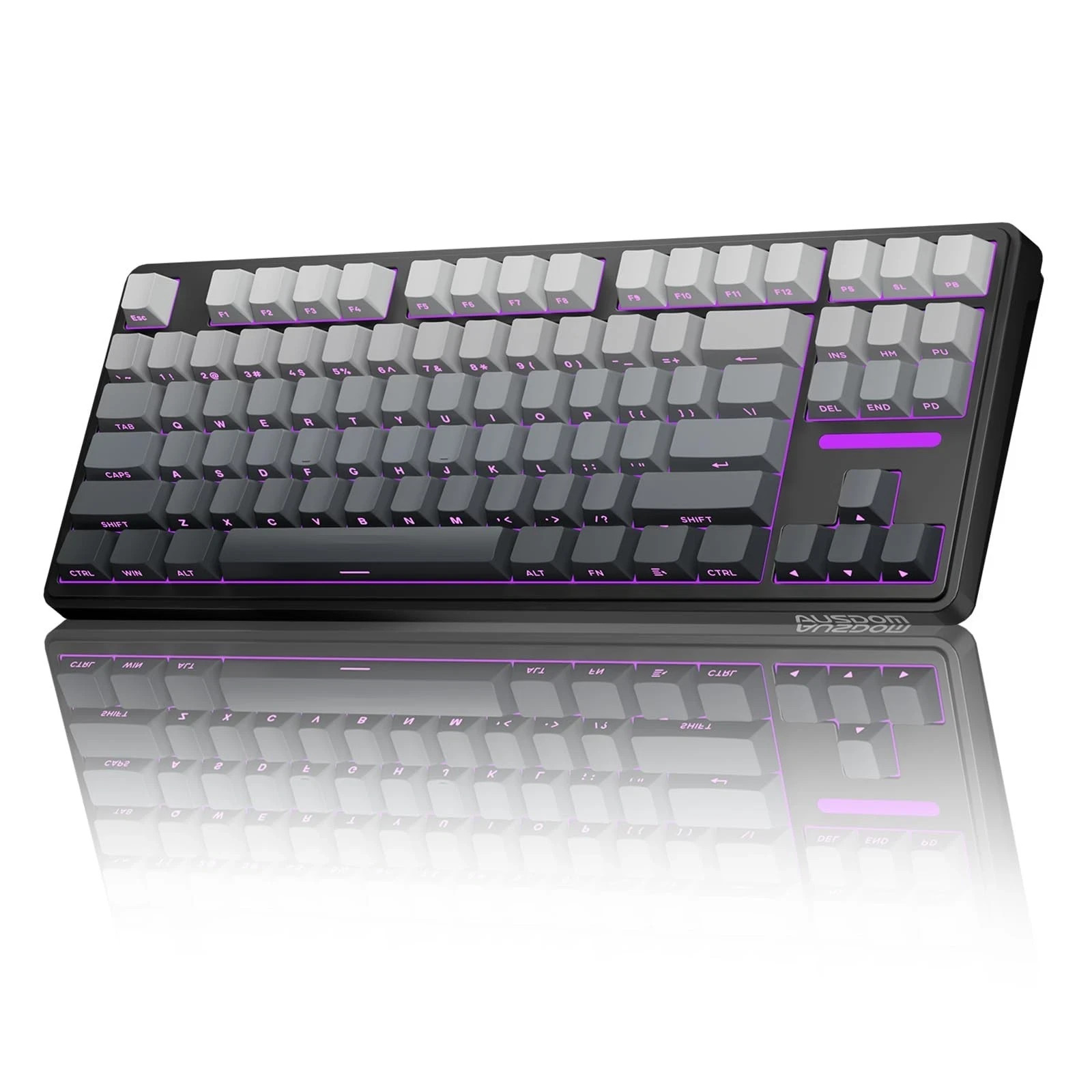 AUSDOM H87 Wireless Mechanical Keyboard, 10000mAh Battery Gasket Hot Swappabl…