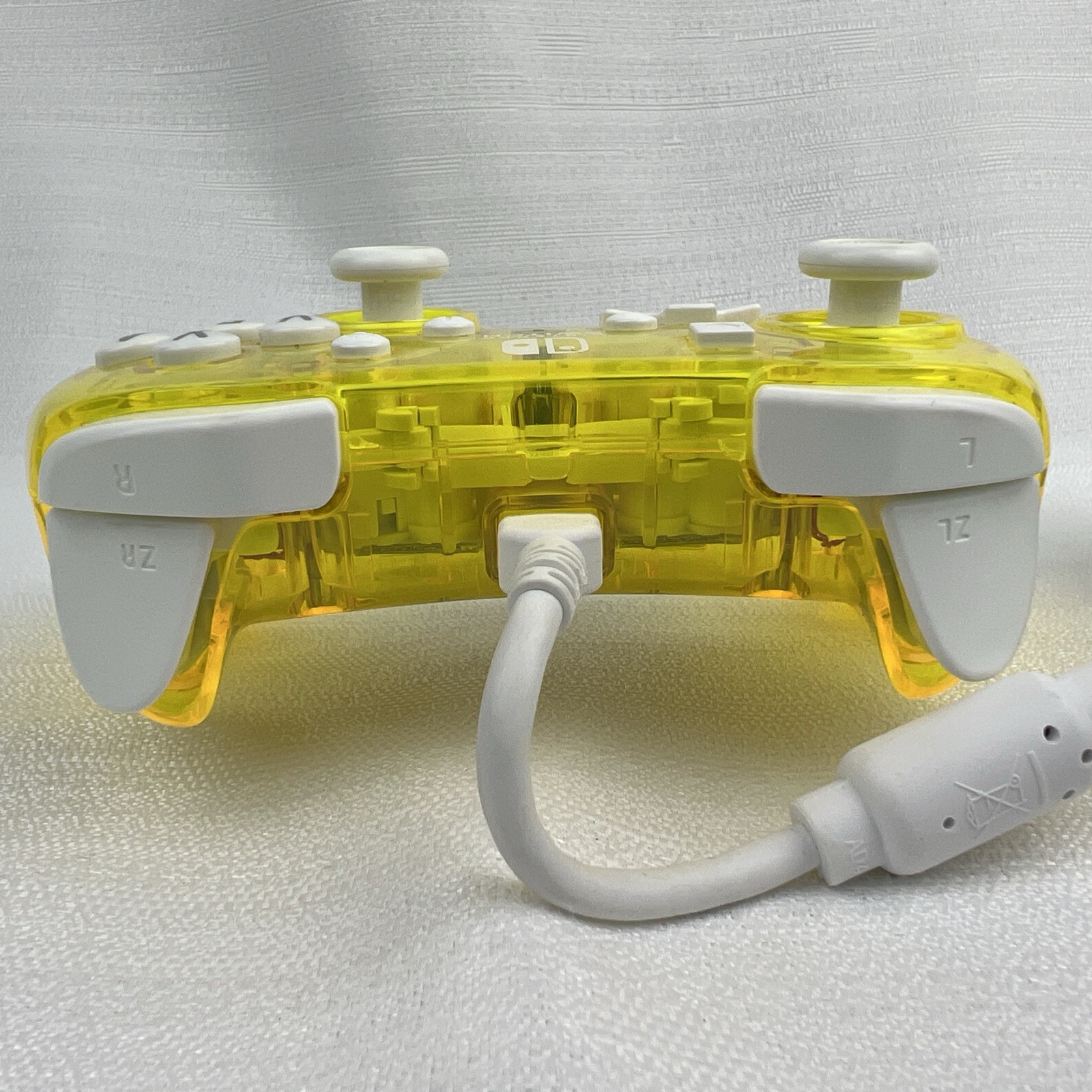 Yellow Rock Candy Nintendo Switch Wired Controller Transparent