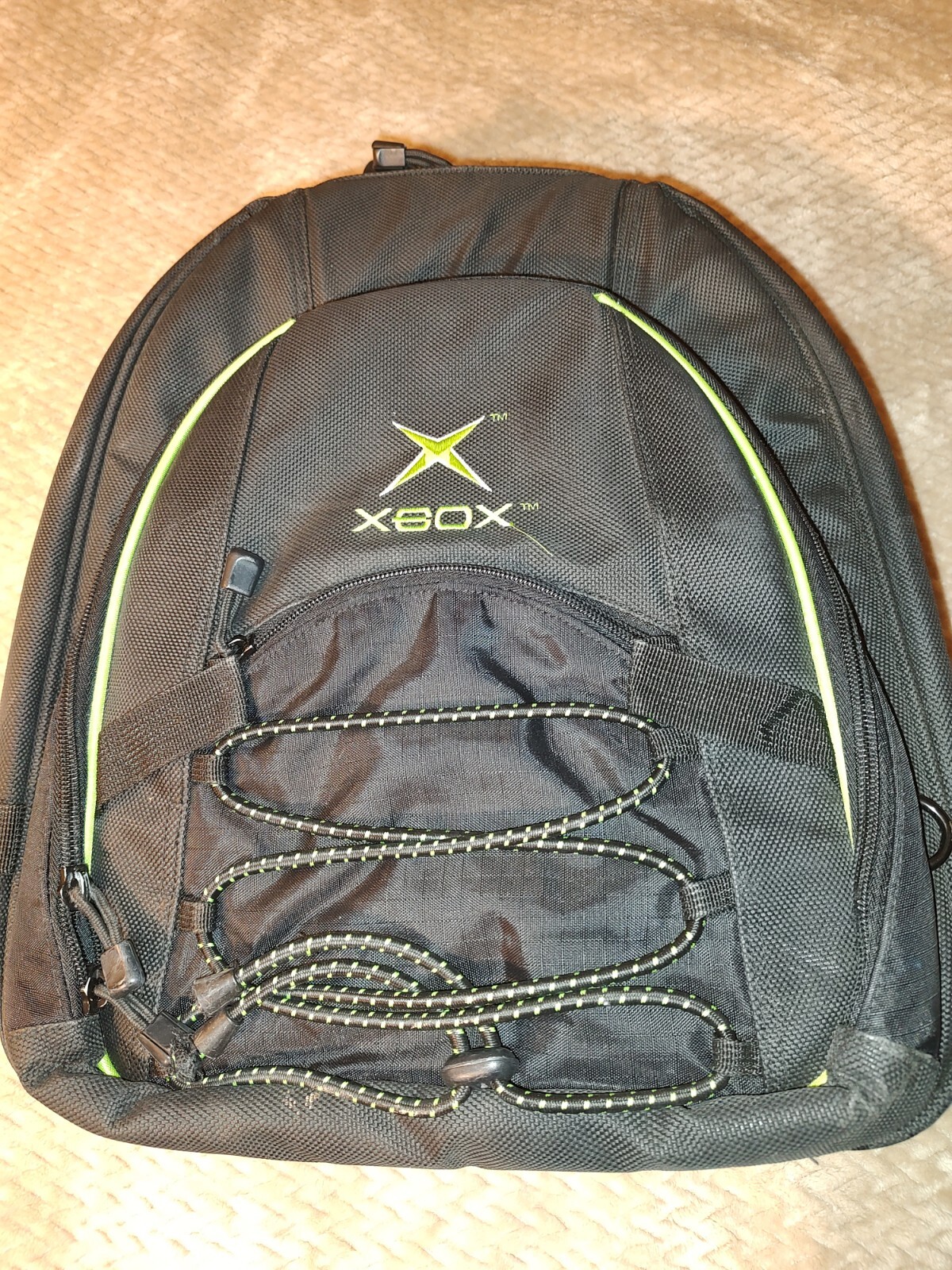 Microsoft XBox Backpack. Heavy Duty (3lb 9oz).Padded. Good Condition.
