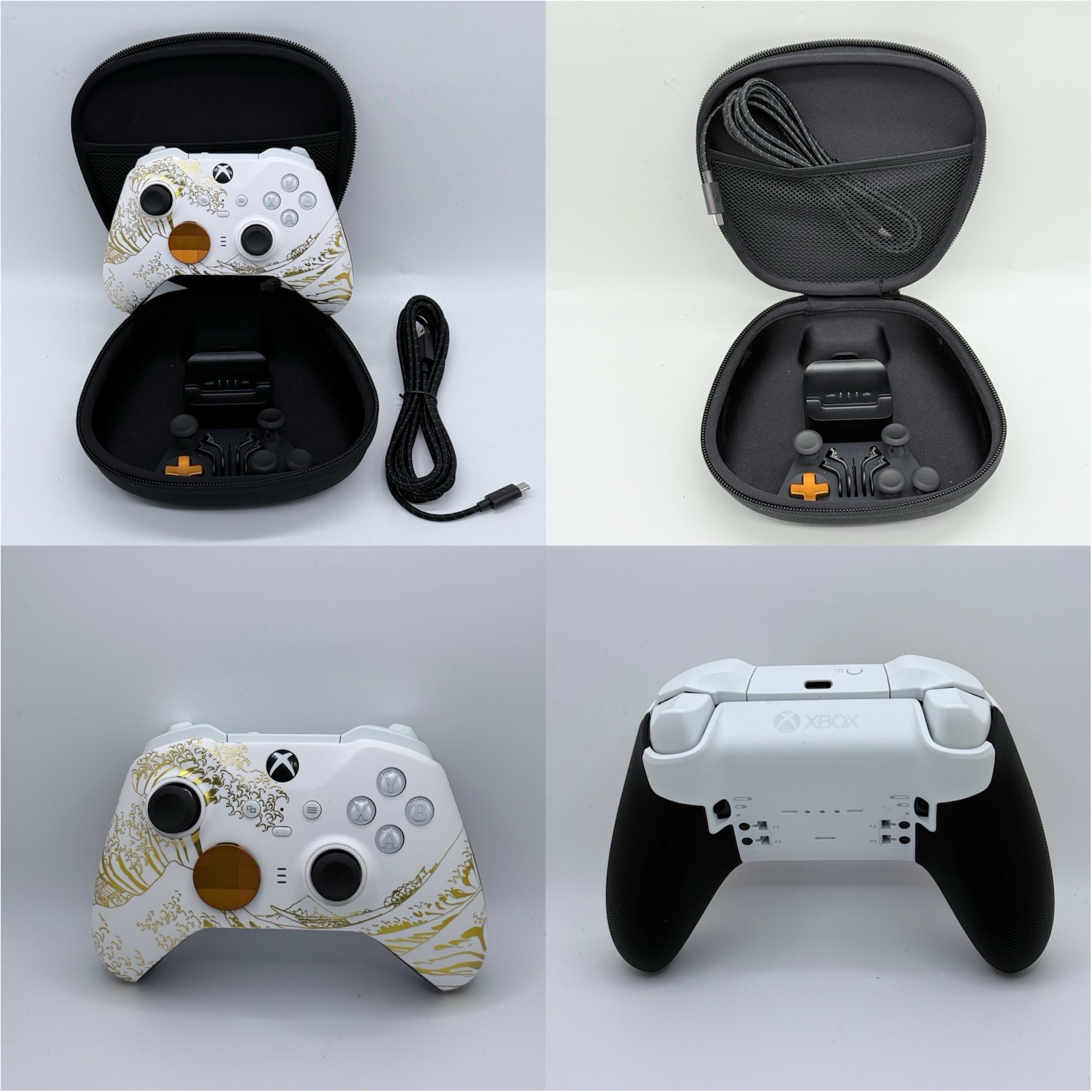 Microsoft Xbox Elite Series 2 TMR 720 Gulikit Wireless Controller – White/Gold