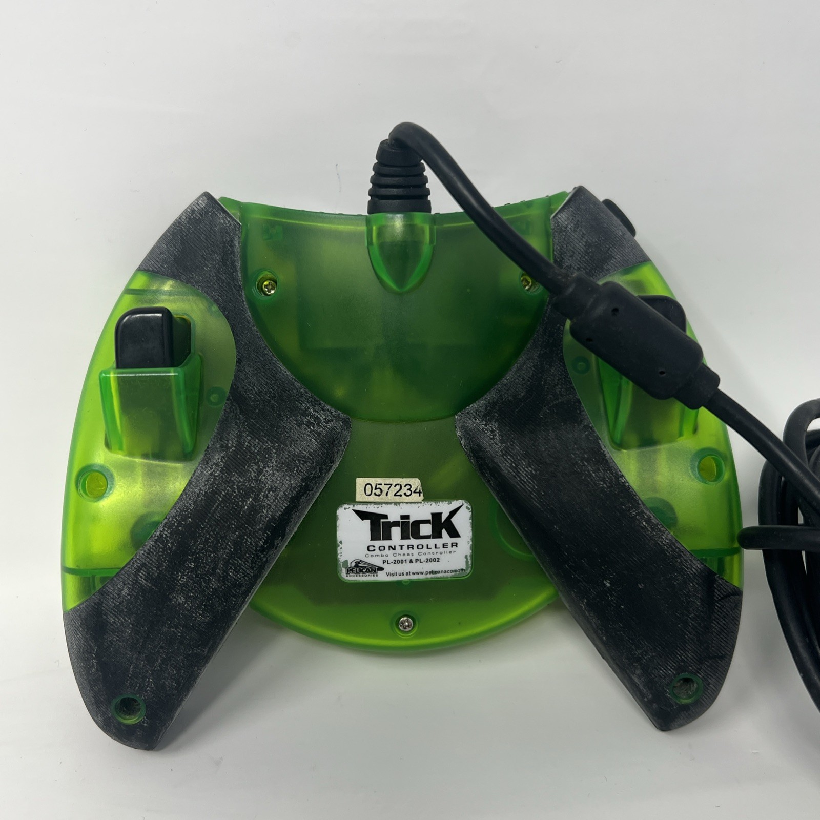 Pelican Trick Controller Green Black Xbox Original PL-2001 PL-2002 W Cable Works