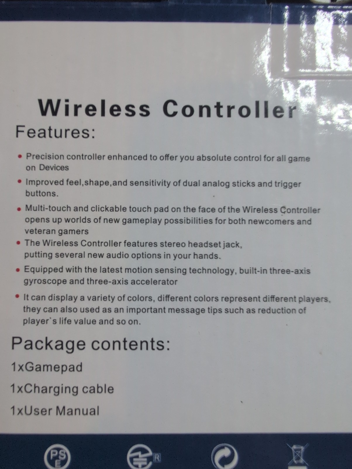 Unbranded Game Controller Compatible With PS4 Systems