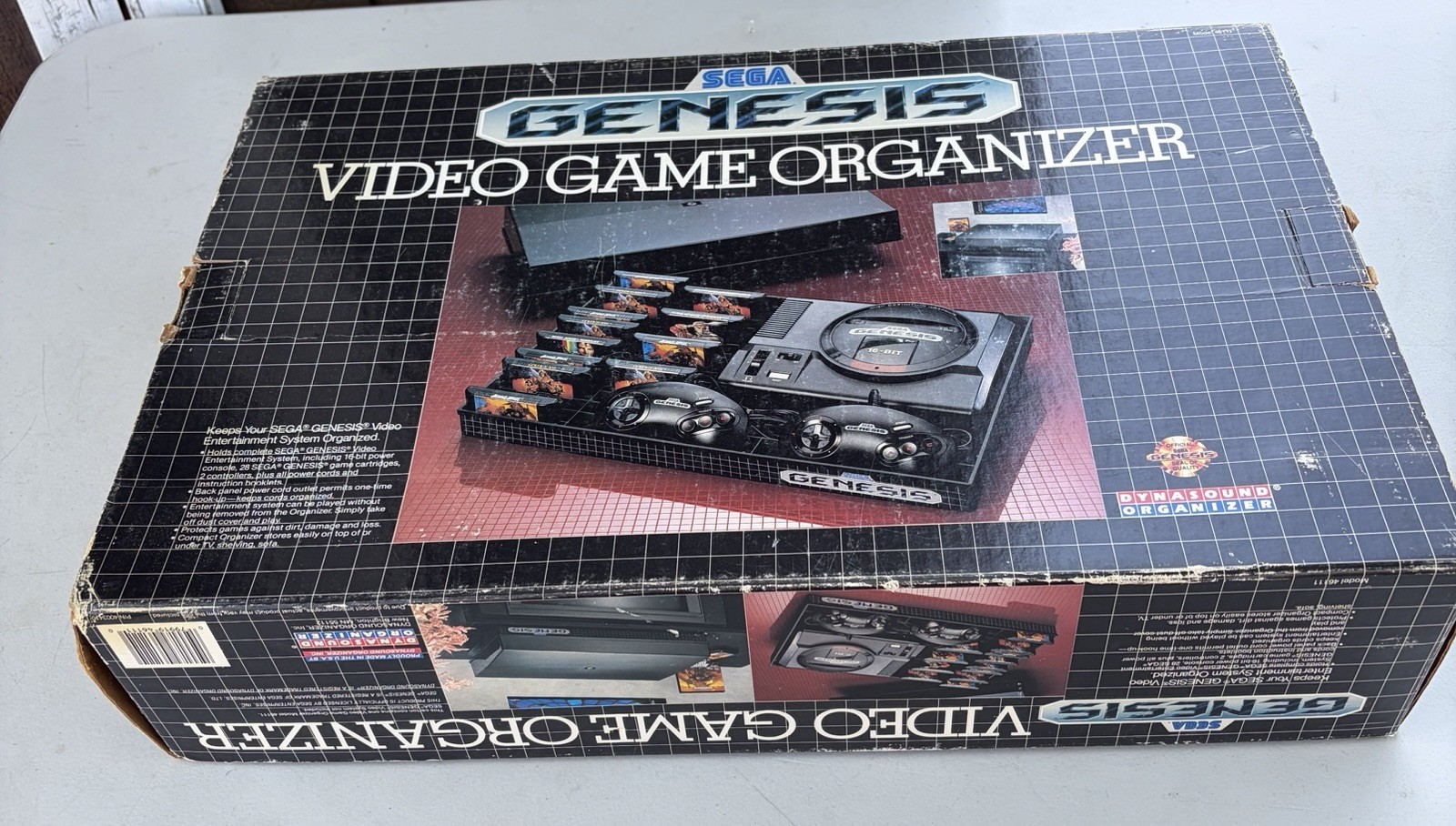 Official Sega Genesis Video Game Dynasound Organizer w/original box