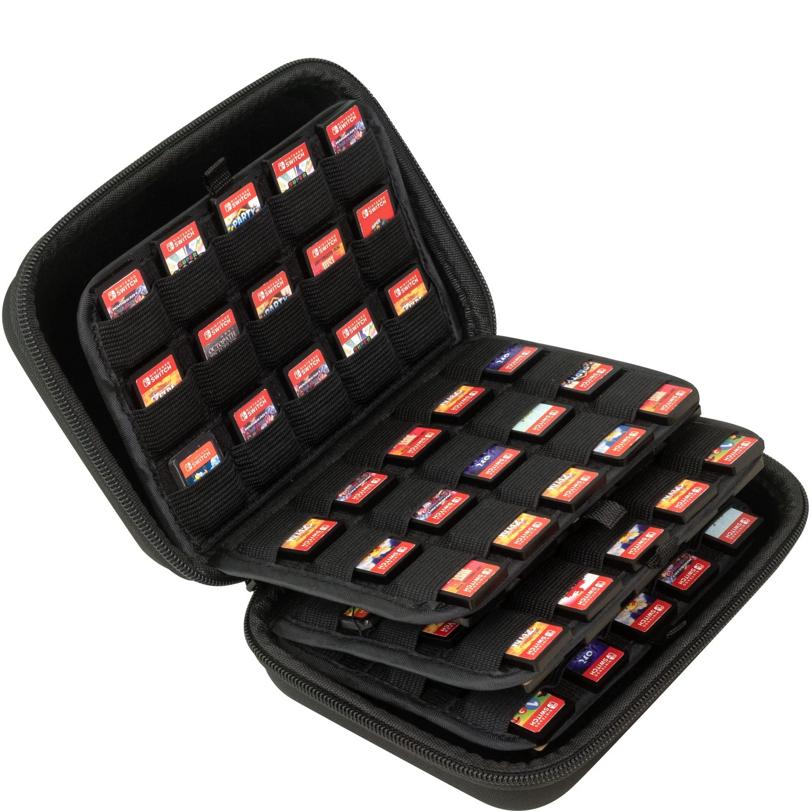 120 Game Card Case Storage Holder For Nintendo Switch SD Memory Cards Black