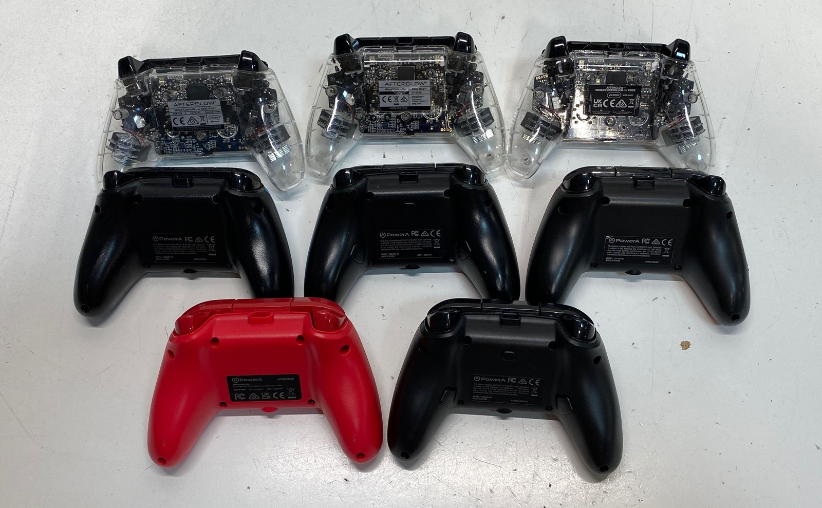 PowerA Xbox One Wired Controller Lot 8 Pieces Mixed Brands Untested For Parts
