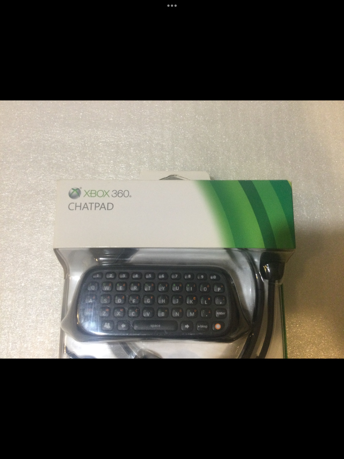 Microsoft XBOX 360 CHATPAD & HEADSET Bundle Official Keypad Chat Pad UNUSED MINT