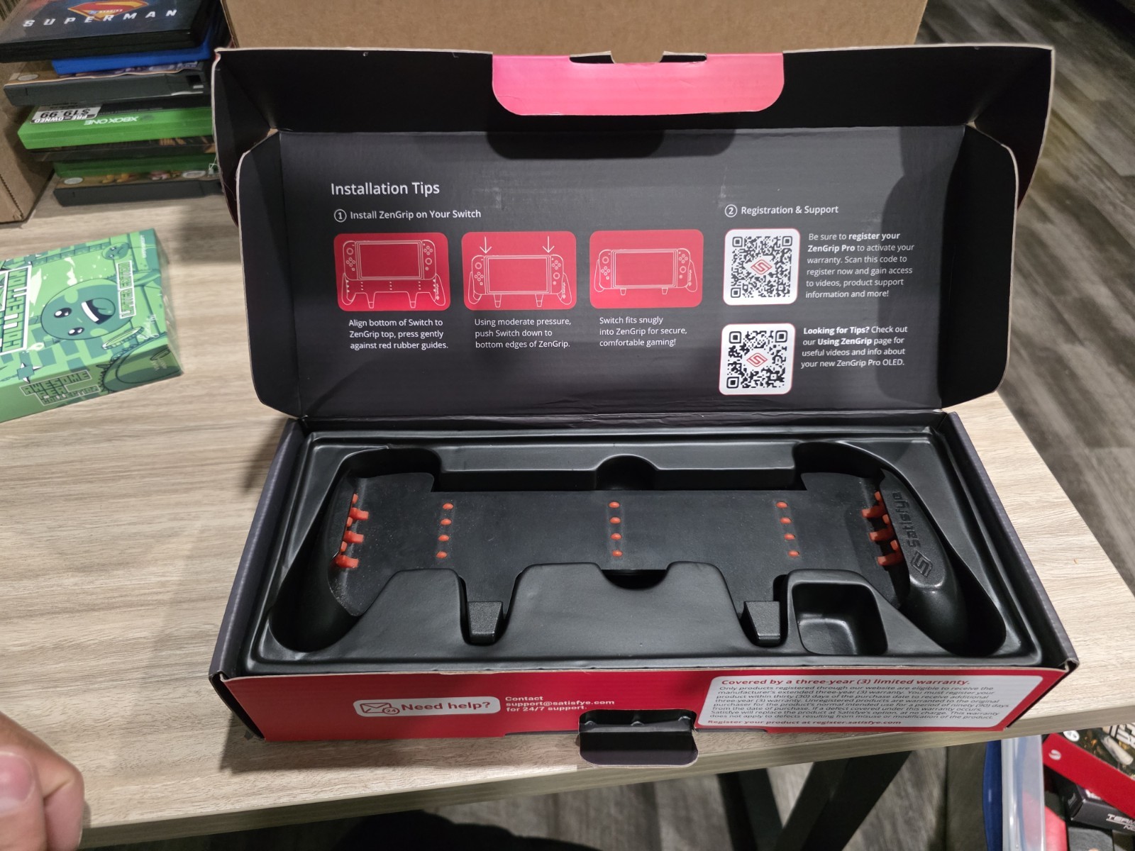 Satisfye SwitchGrip Grip for Nintendo Switch OLED