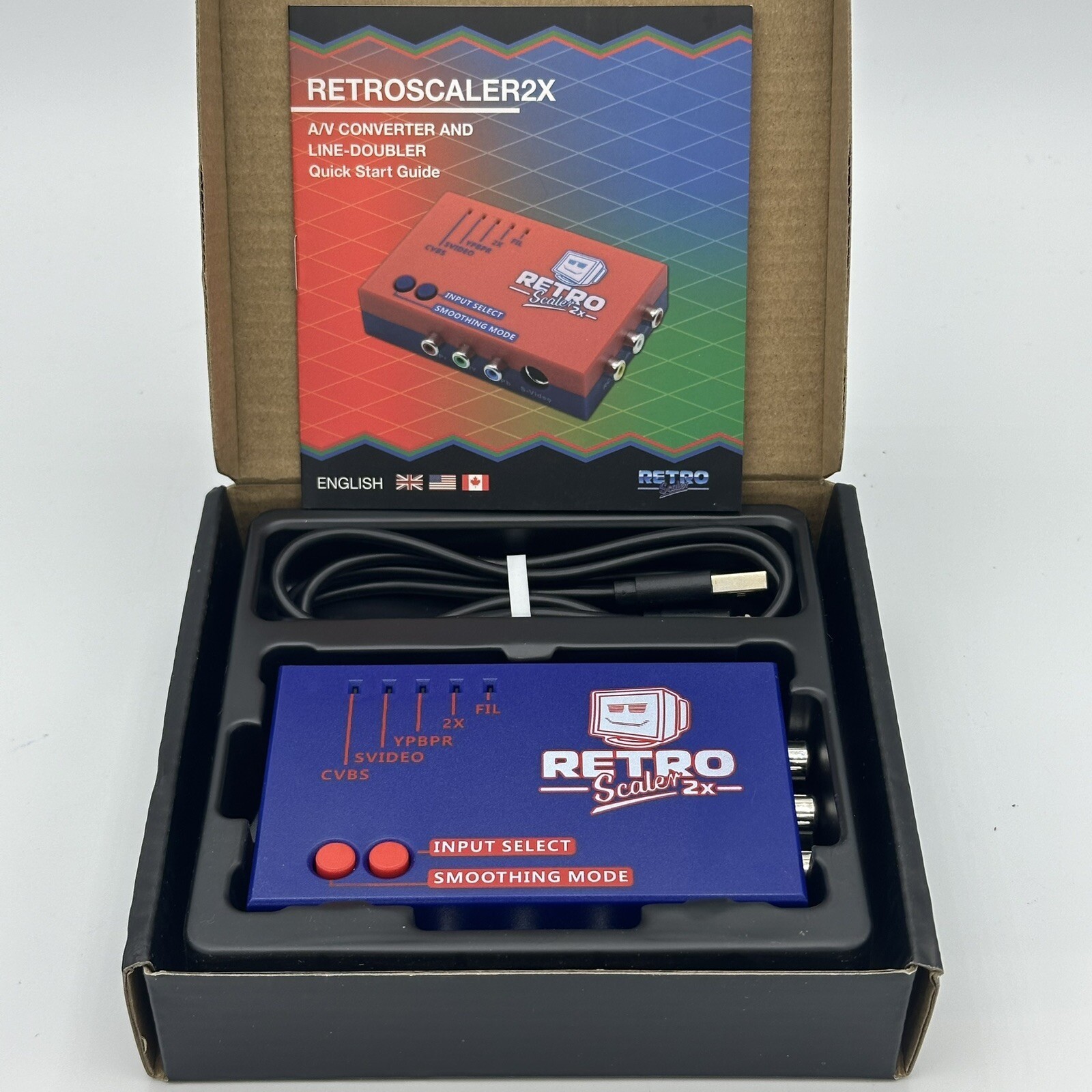 RetroScaler2x AV to HDMI Up-Scaler Converter Line-Doubler Retro Game Consoles