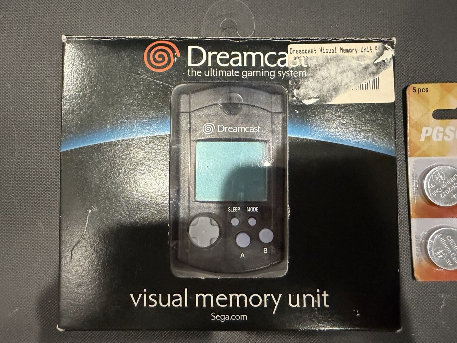 Black Smoke Grey VMU Visual Memory Unit (Sega Dreamcast) Official OEM