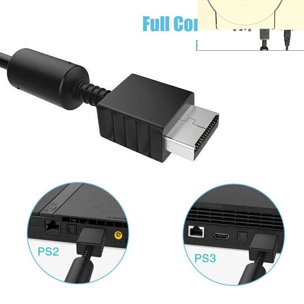 4X 1/2 PS2 FAT Audio AV RCA Cable Power Supply Adapter Cord For Sony Playstation