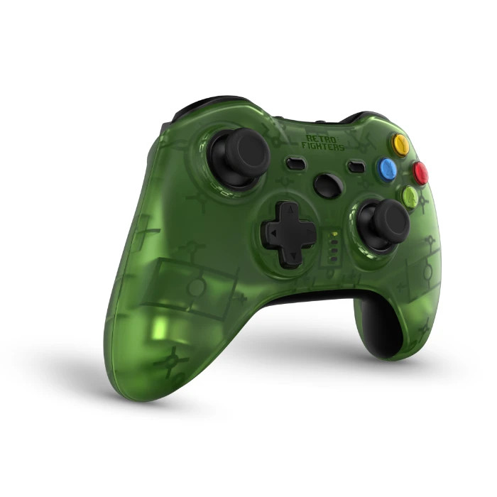 Retro Fighters Hunter 360 Wireless Controller- Green – for XBOX 360 and PC