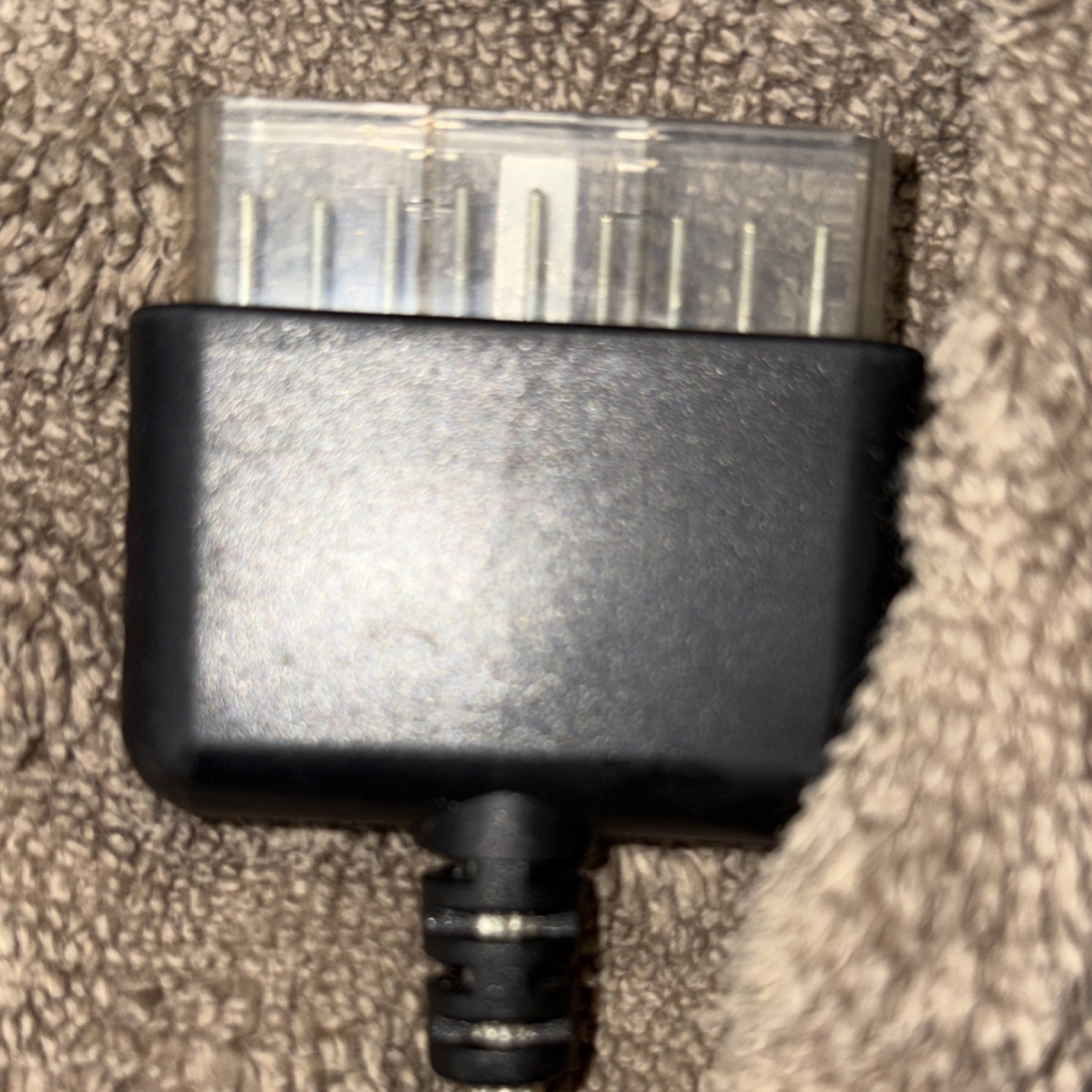 Nyko Technologies Dongle Adapter for Sony PlayStation 2, 1 ft, Clear/Black