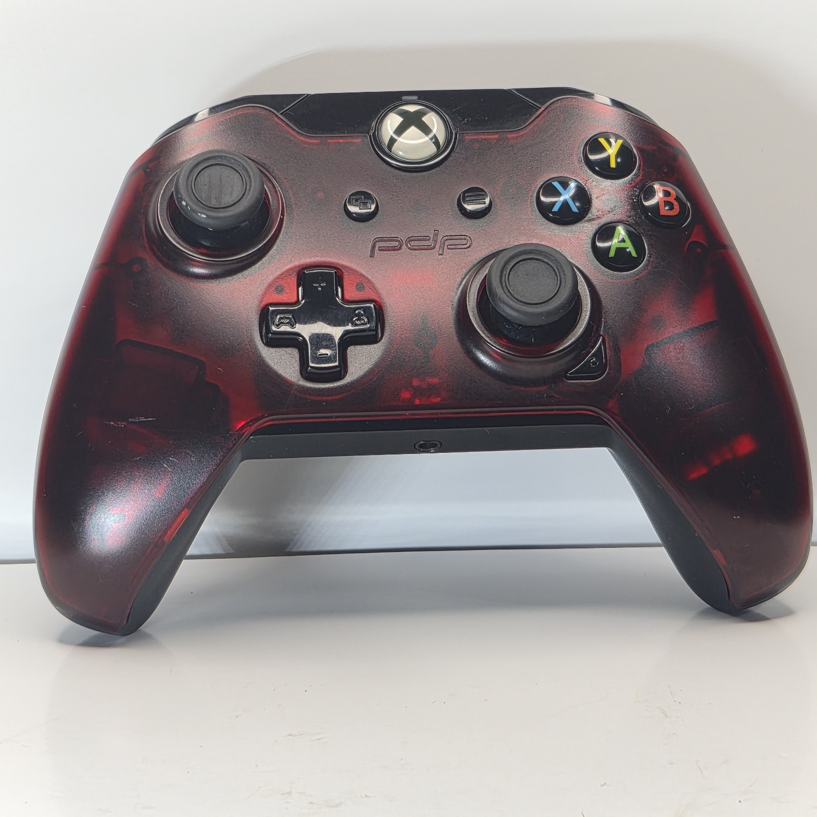 PDP 048-082 Xbox One X Crimson Red Wired Controller No Cord Included