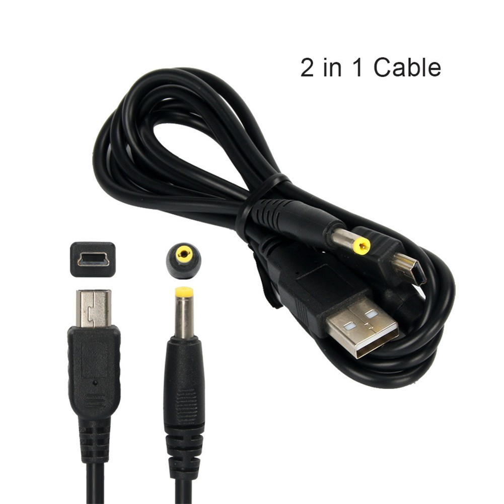 1.2M 2 In 1 USB Data Charge Cable Cord Mount For For PSP1000 PSP2000 PSP3000