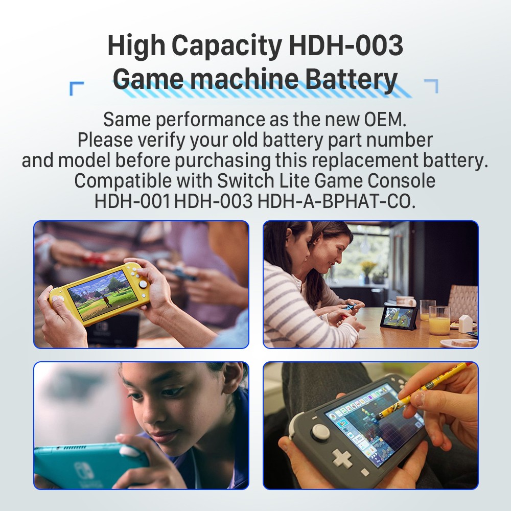 Battery For Nintendo Switch Lite HDH-003 – 3.8v 4800mAh – 18.24Wh