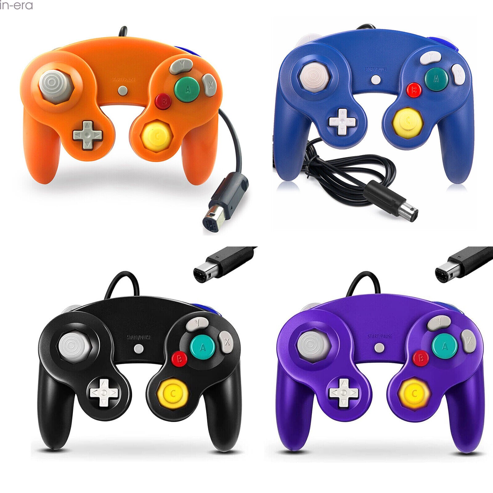 2PCS Wired Controller Gamecube NGC Compatible with Nintendo Gamecube Console