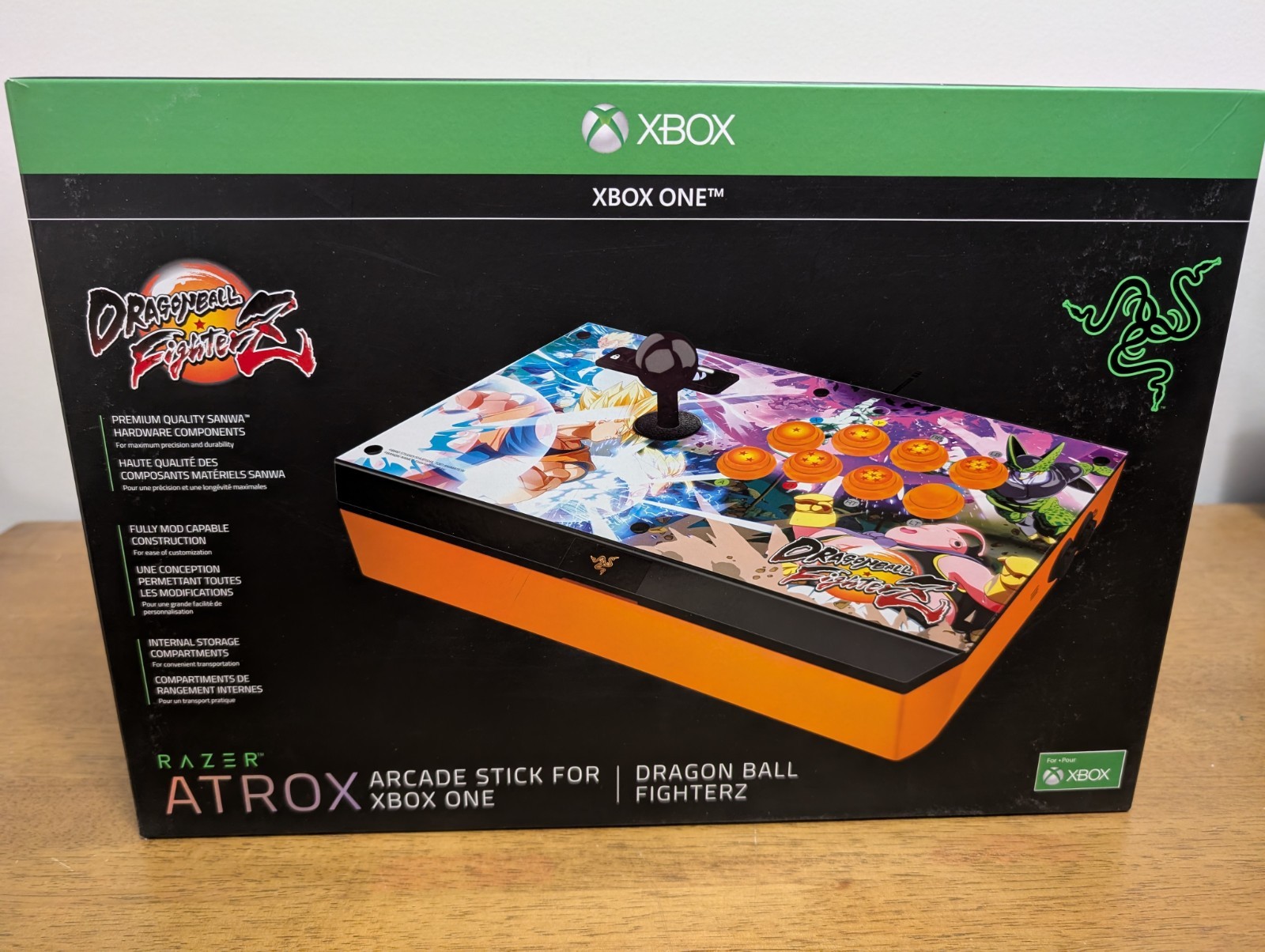 Razer Atrox Arcade Stick For Xbox One Dragon Ball FighterZ Edition