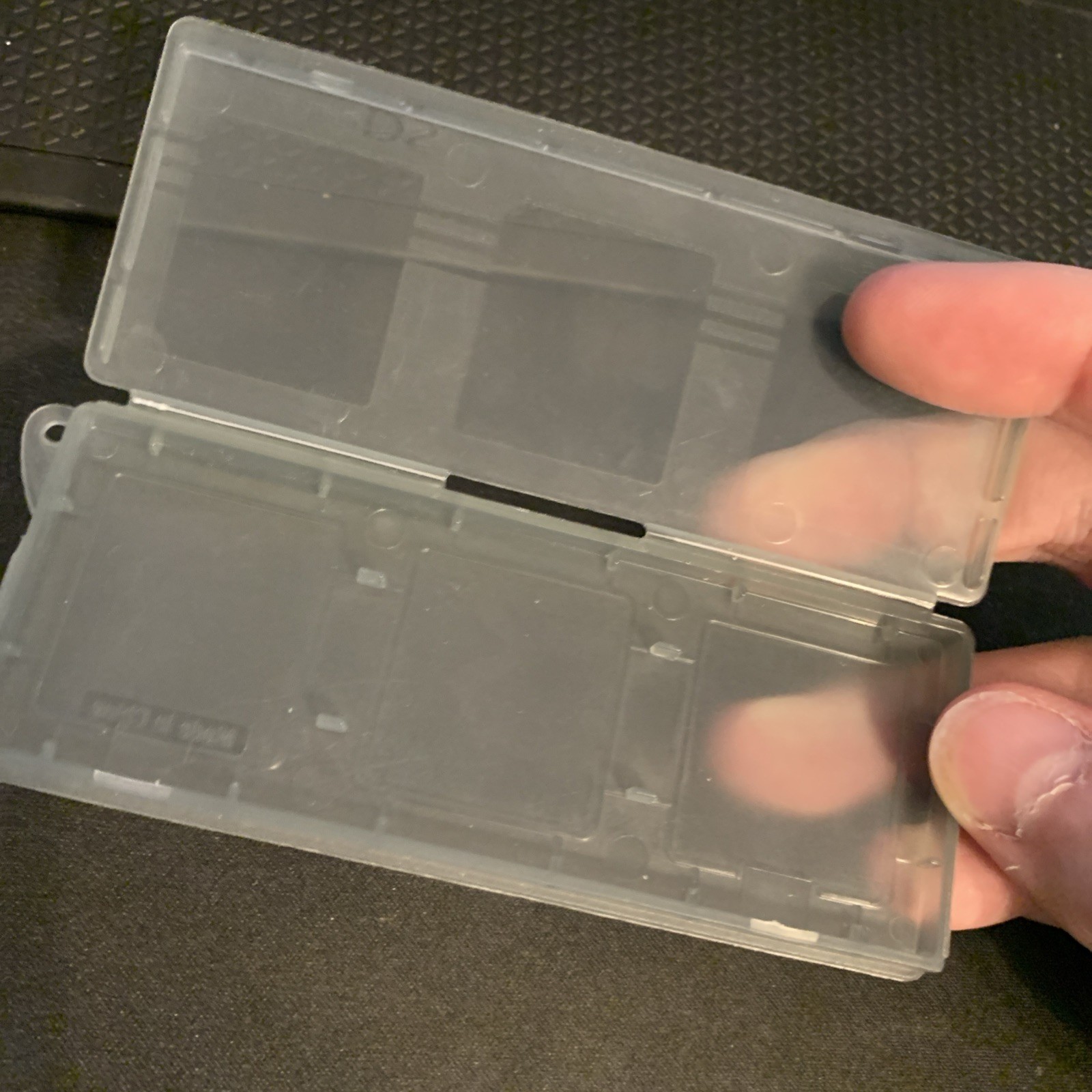 Nintendo DS Game Cartridge Case Holders OEM Smoke Clear/Gray