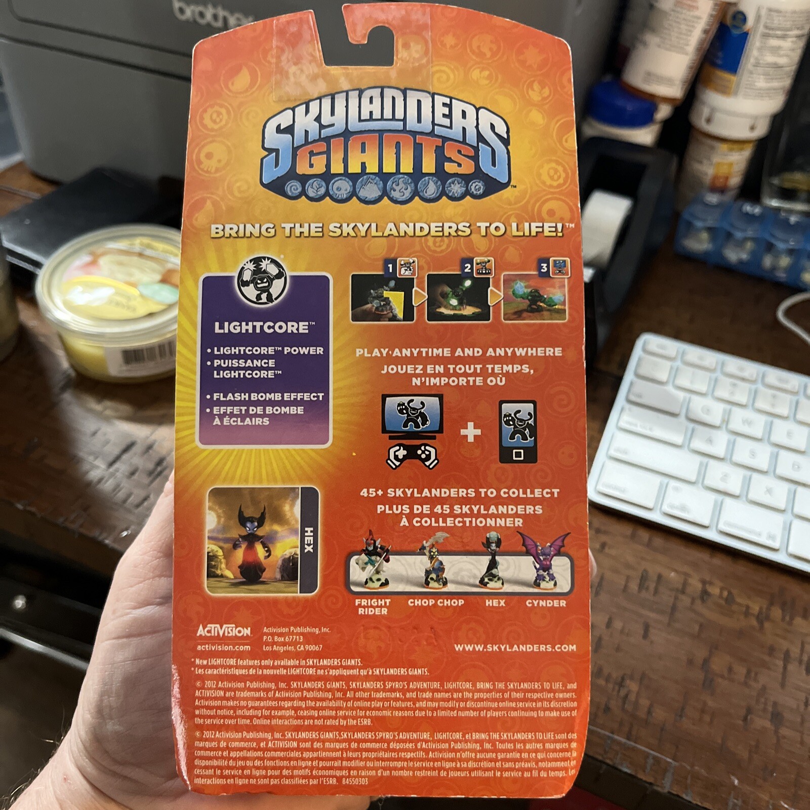 Skylanders Giants LIGHTCORE HEX (lights up!) NEW SEALED
