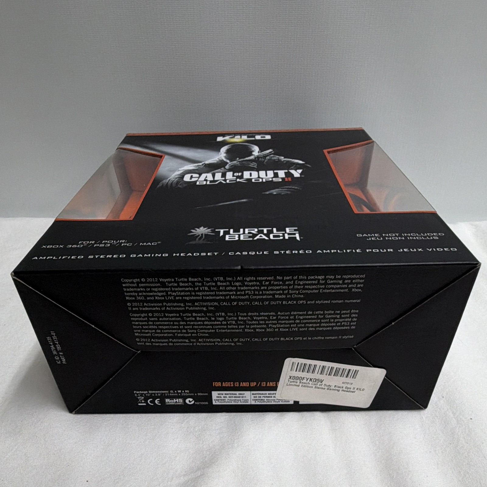 Turtle Beach Ear Force KILO COD Black Ops 2 Limited Gaming Headset NEW See desc.