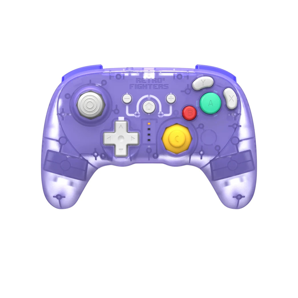 Retro Fighters Battlergcn Pro Wireless Controller Glacier – Gamecube, Switch,WII