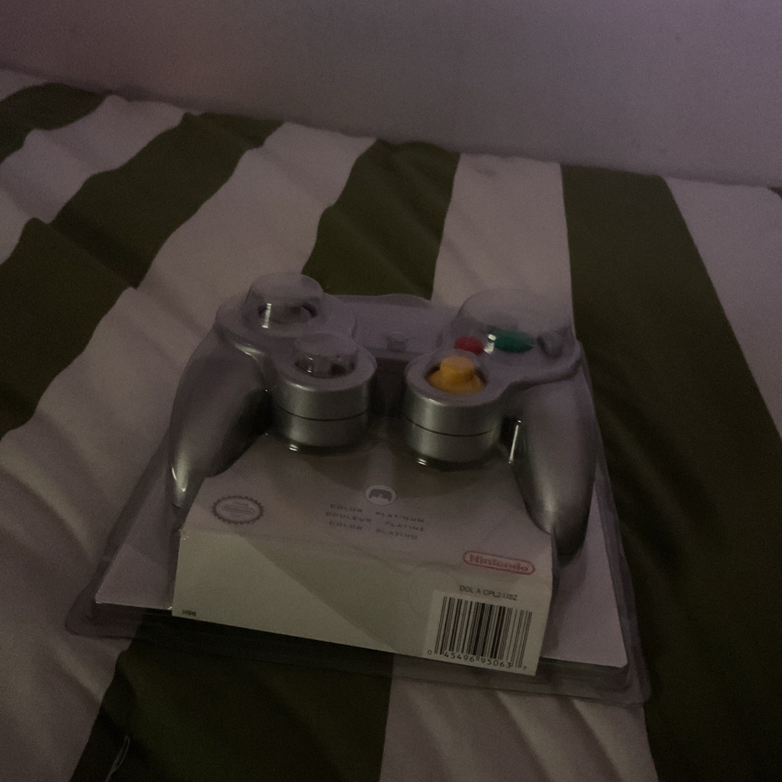 Nintendo GameCube NOS OEM DOL-003 Controller Platinum FACTORY SEALED Clear Mint
