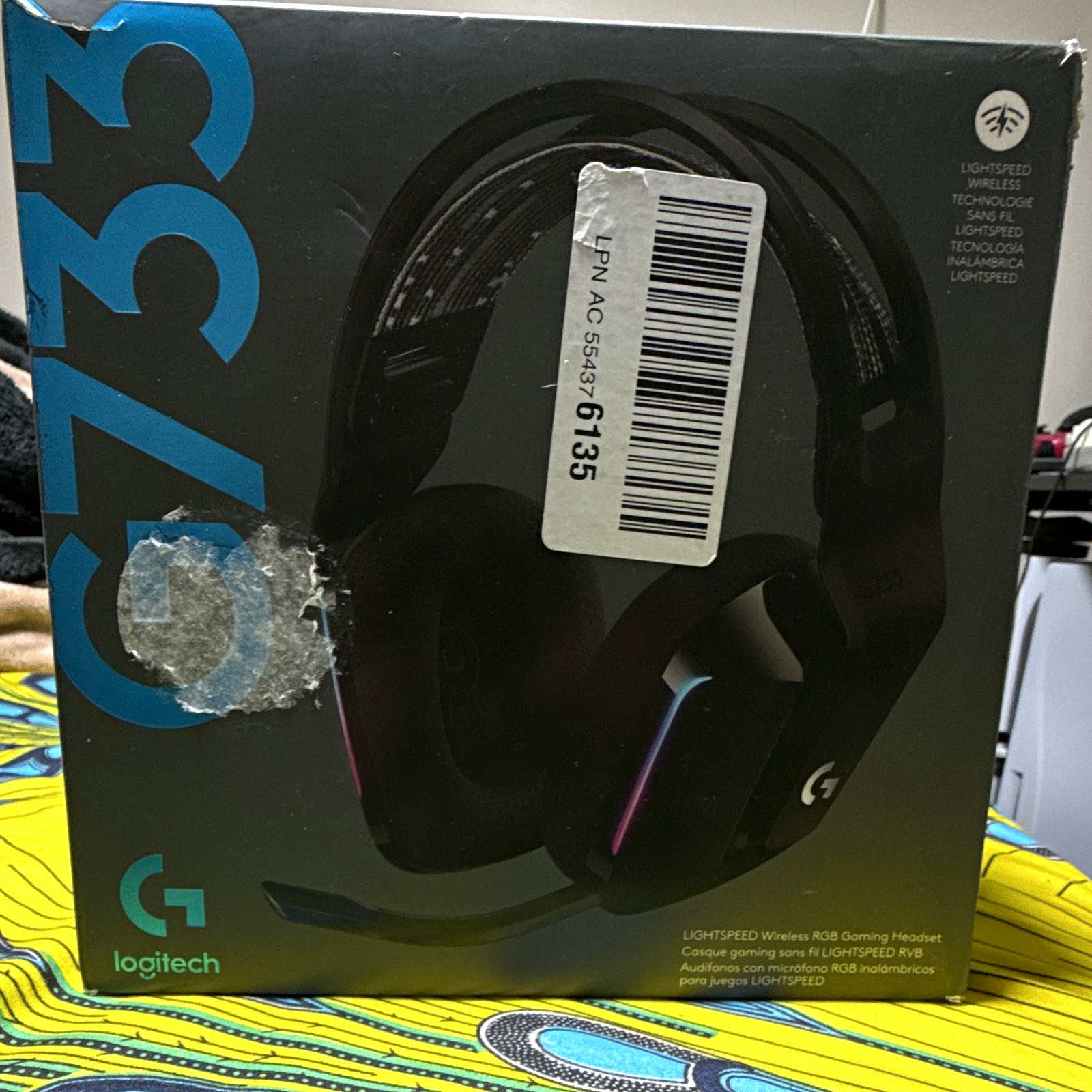 Logitech G733 LIGHTSPEED Wireless RGB Over-Ear Gaming Headset Black 981-000863
