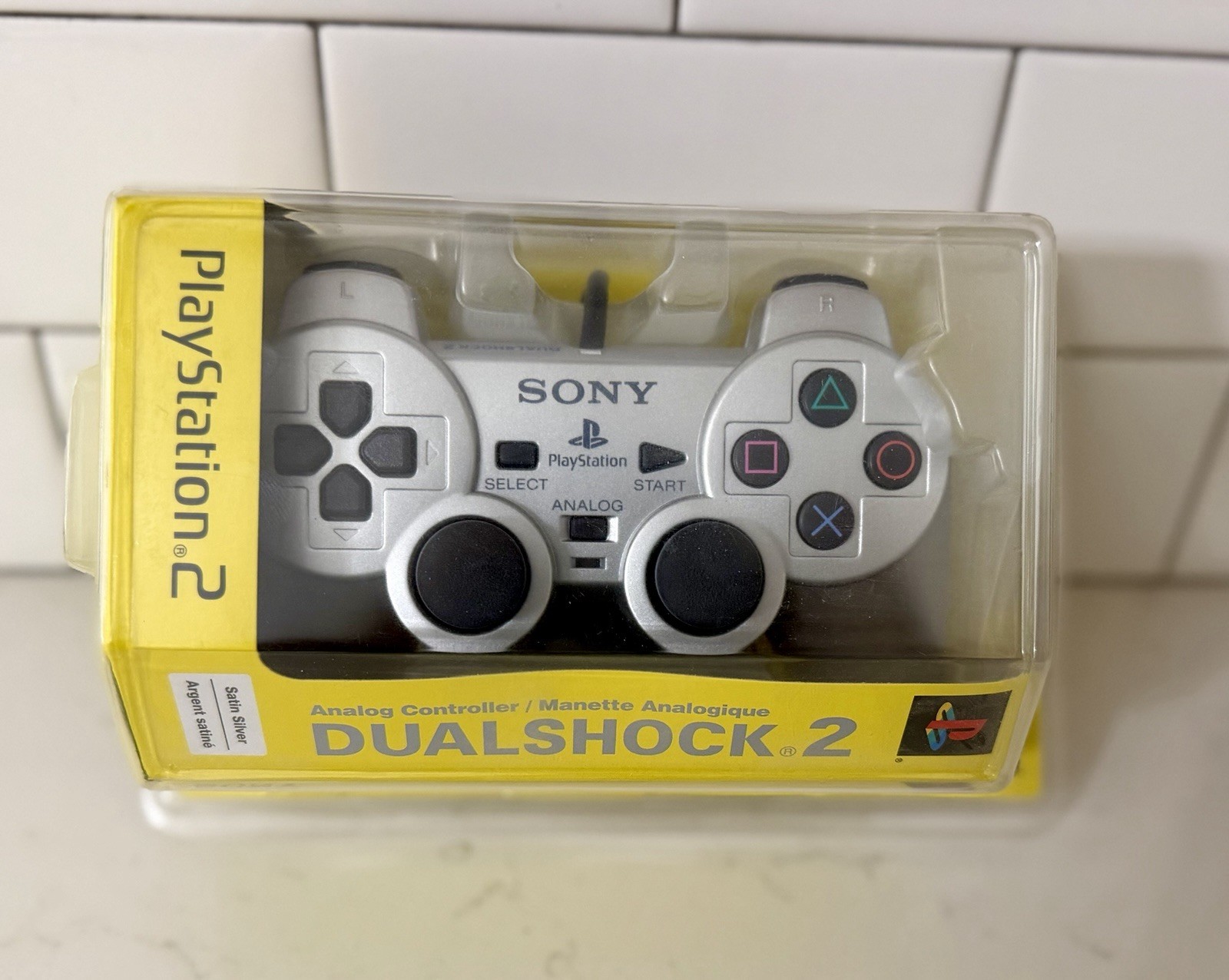 Factory Sealed PlayStation 2 Satin Silver Controller Brand New