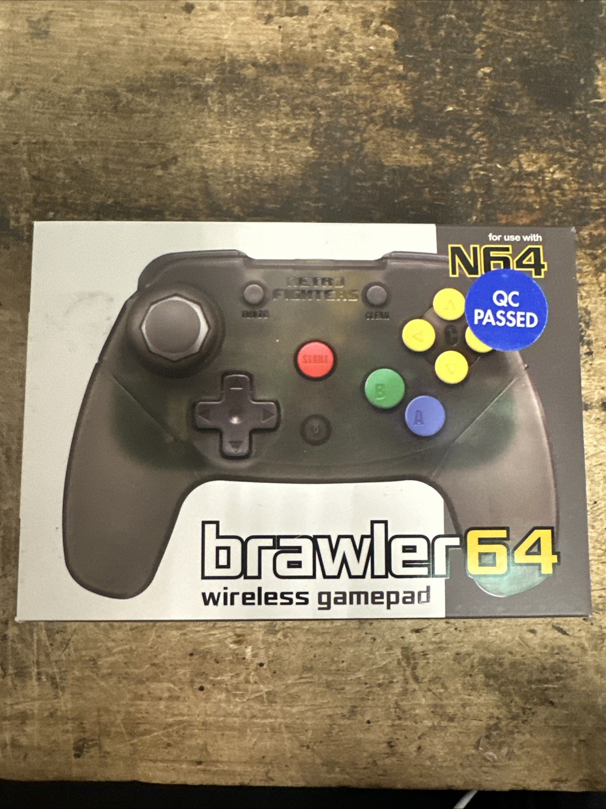 Retro Fighters Brawler64 Wireless Controller Smoke Gray – N64