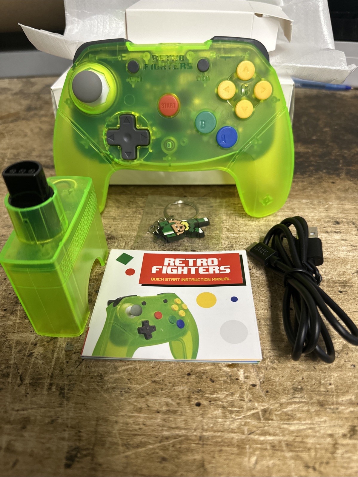 Brawler 64 Wireless Controller for Gaming Extreme Green