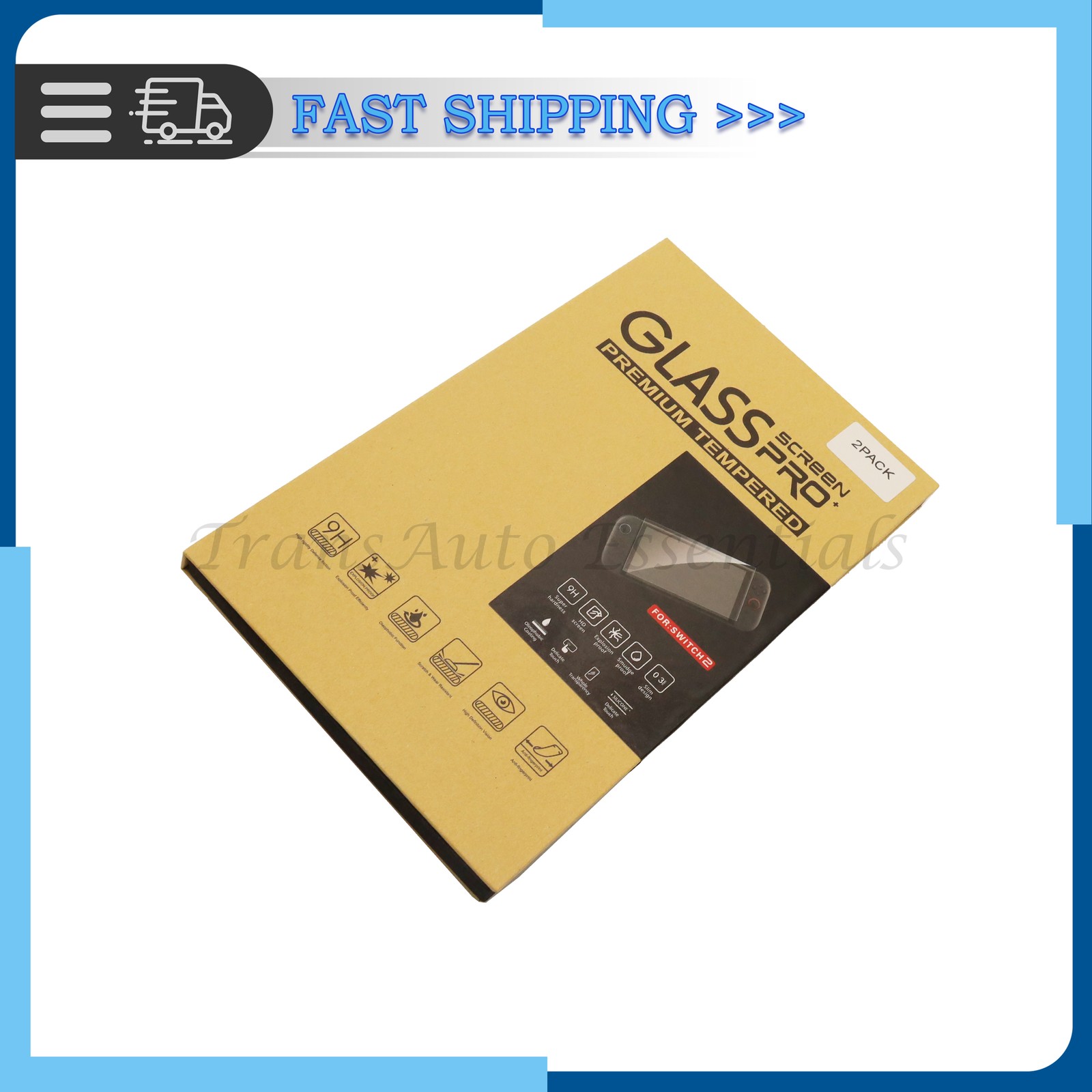 2x Screen Protector Fits 2025 Nintendo Switch 2 Tempered Glass Clear Film US