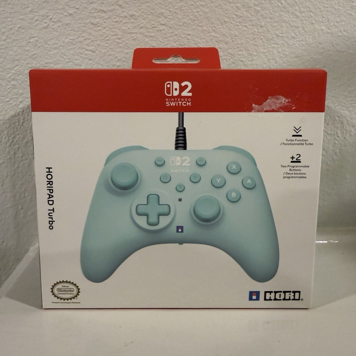 HORI HORIPAD Turbo Wired Controller for Switch/Lite/OLED, Green, 10ft NSX-110U