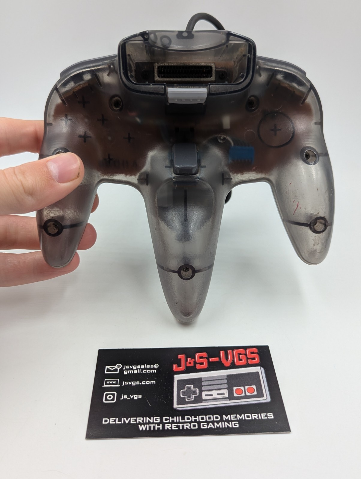 Nintendo 64 Controller Smoke Gray Clear N64 OEM Controller Gray