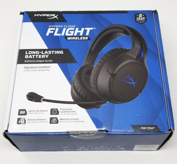 New HyperX Cloud Flight Wireless Headphones Headset Black/Blue PS5 PS4 Gaming