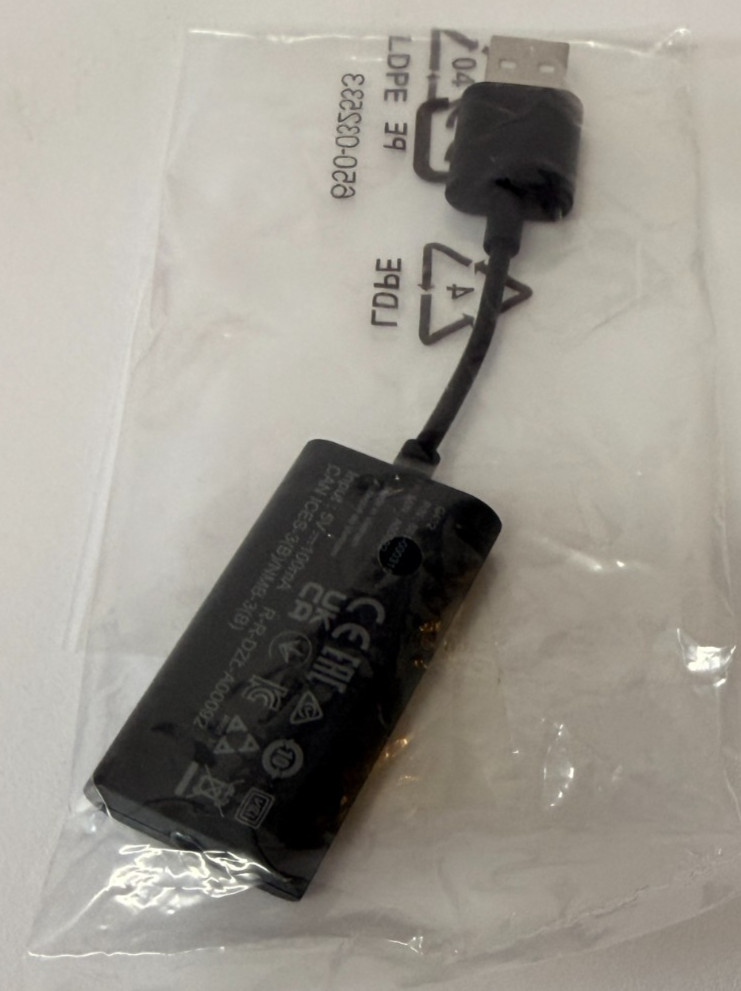 Logitech G432 3.5mm Female to Type-A Male USB Audio Adapter 881-000315 A00092